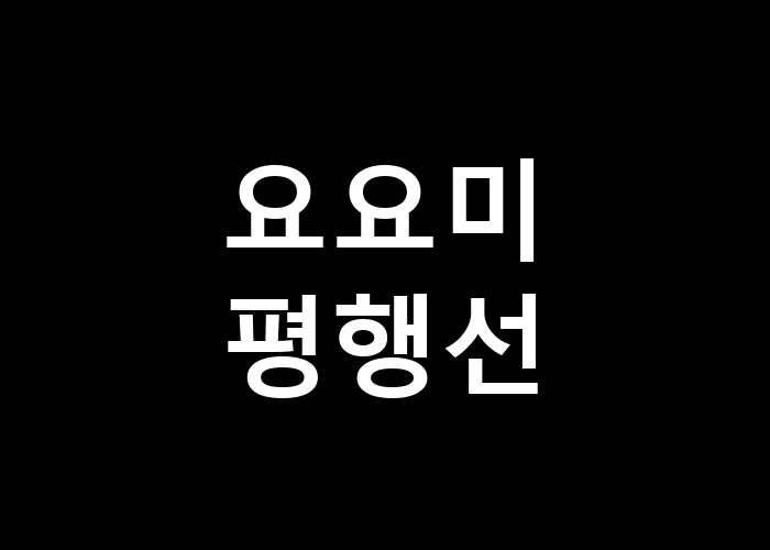요요미 평행선 우리는 왜 같은 길을 갈까
